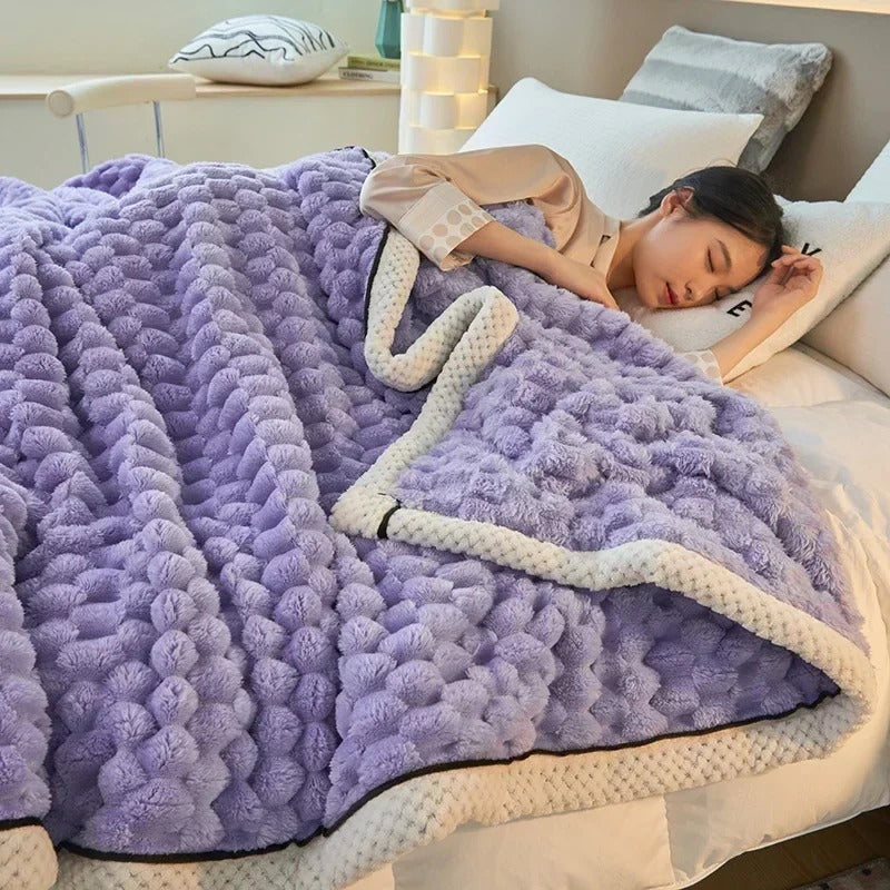 Velvet Turtle - Coral Velvet Throw Blanket for Autumn and Winter