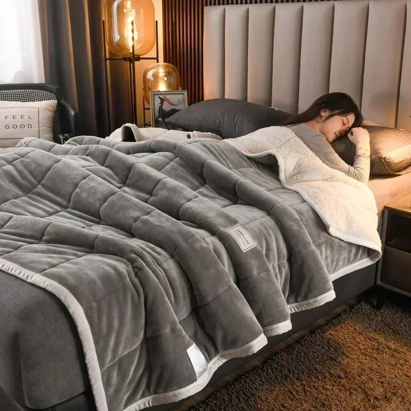 CoralLuxe - Thick Ultra-Soft Fleece Throw for Cold Nights