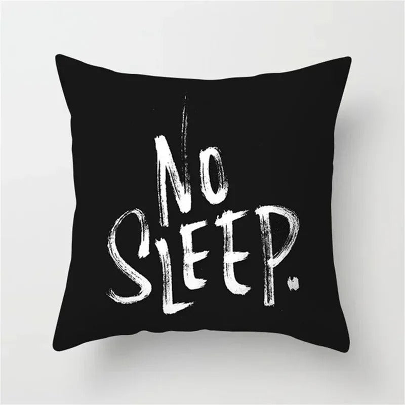 Ulinea - Black and White Geometric Cushion Cover