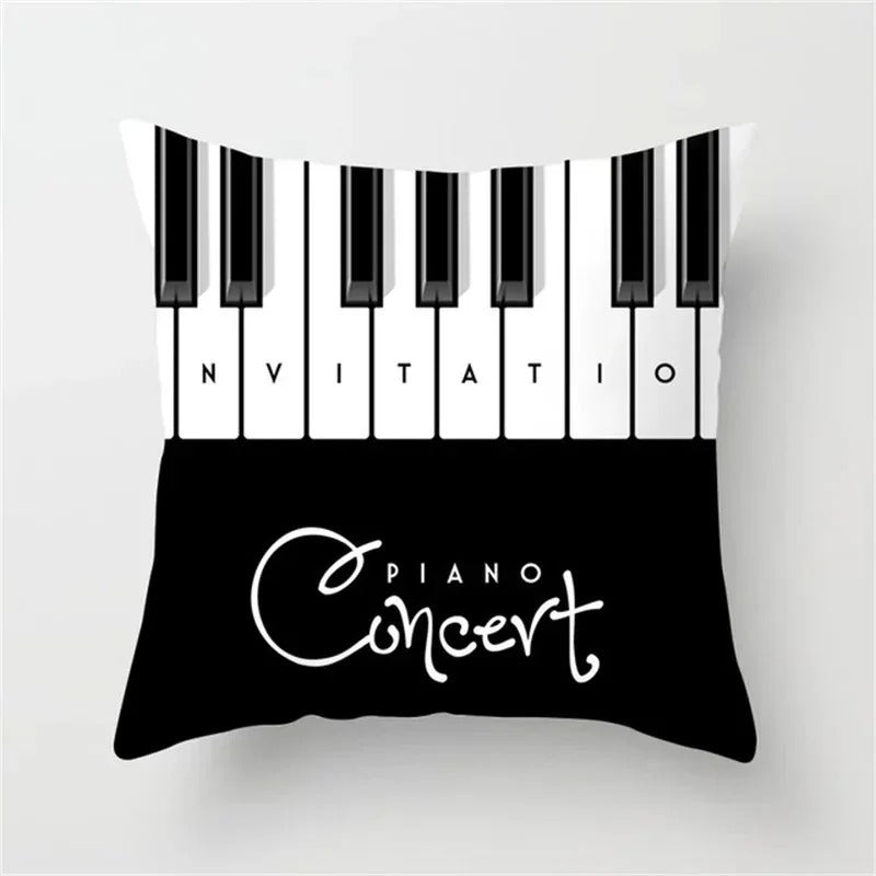 Ulinea - Black and White Geometric Cushion Cover