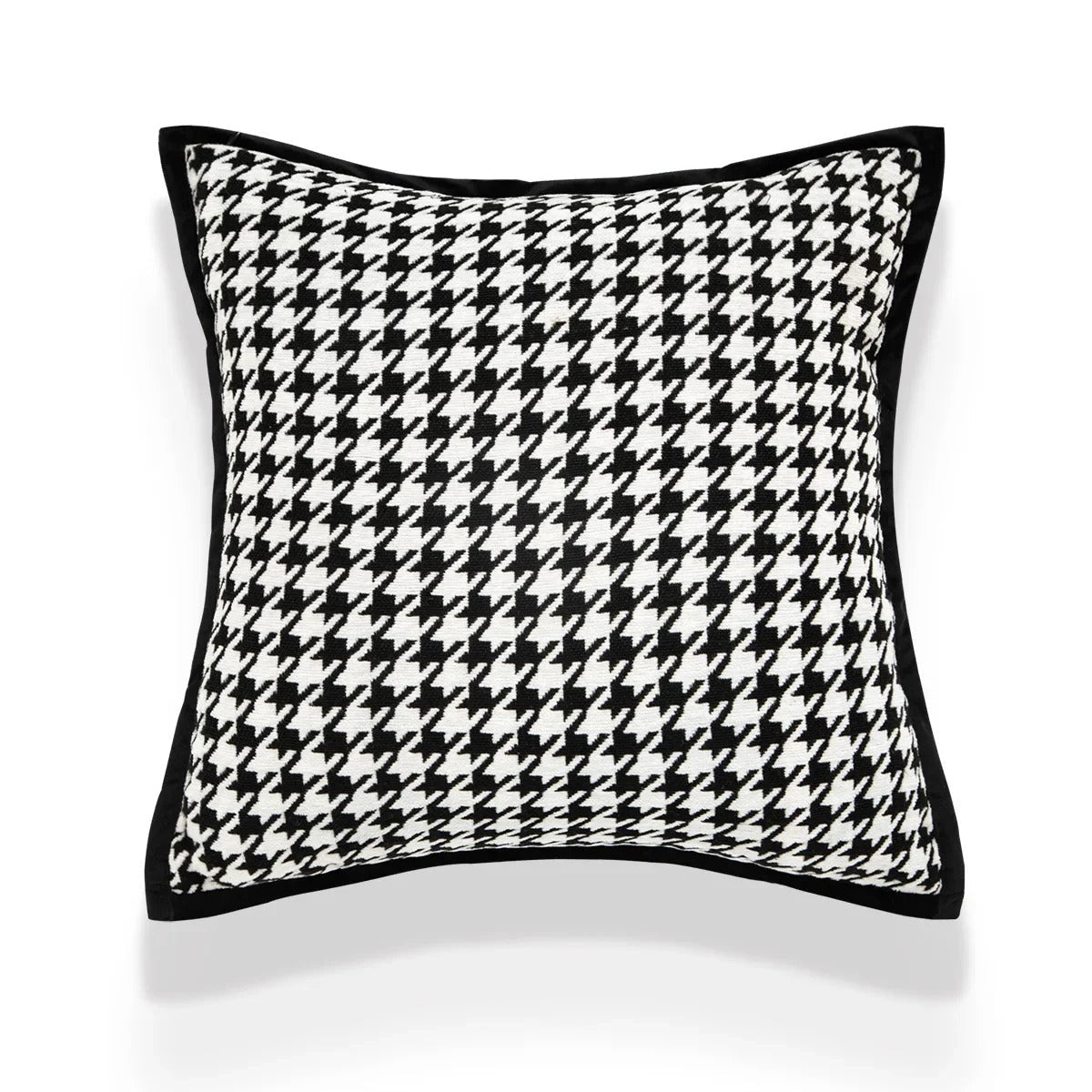 VelvetGlow - Reversible Geometric Jacquard Cushion Cover