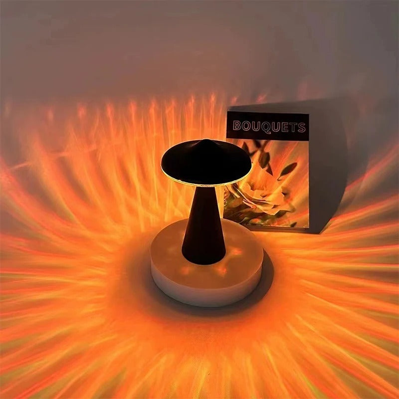 ZunoLume Mushroom Lamp - Touch Dimmable USB Rechargeable LED Table Lamp