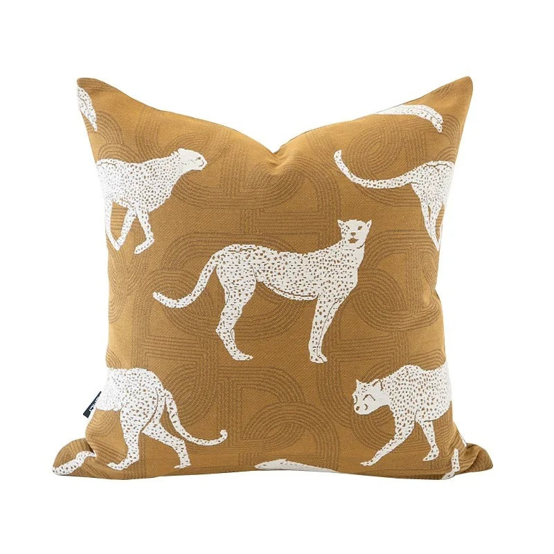 VelvetGlow - Reversible Geometric Jacquard Cushion Cover