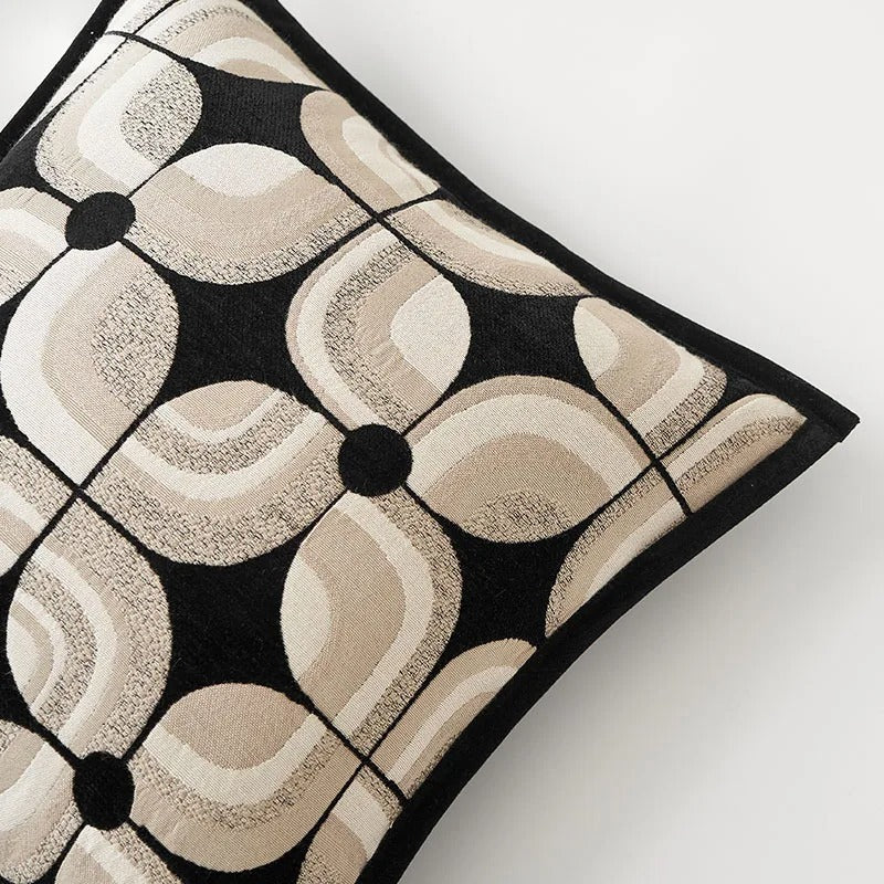 RegalRest - Geometric Cushion Cover for Modern Sofas