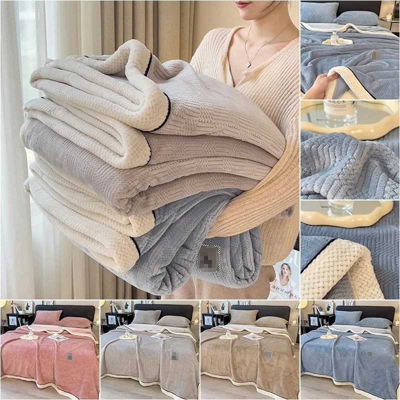 CoralFleece Luxe - Soft Warm Fleece Throw for Sofa and Bed