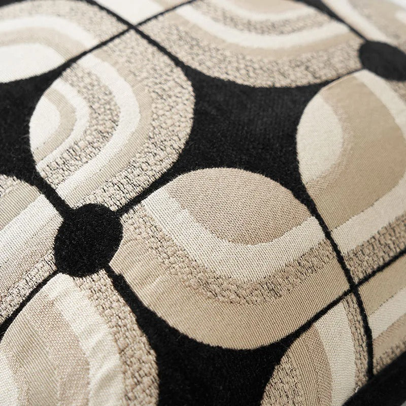 RegalRest - Geometric Cushion Cover for Modern Sofas