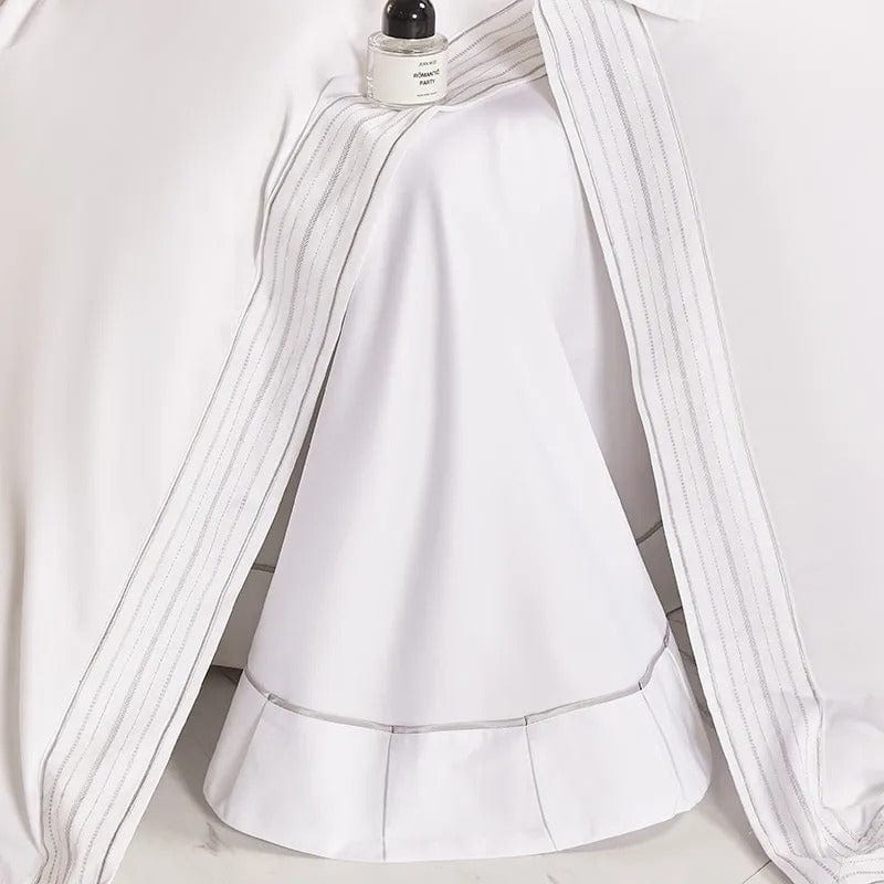 Luxxe White - White Egyptian Cotton Duvet Set