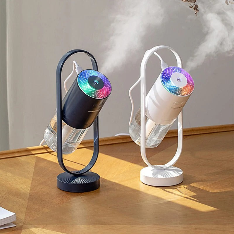 YoruGlow 360° LED Night Light - Rechargeable USB Rotating Lamp for Bedroom and Office