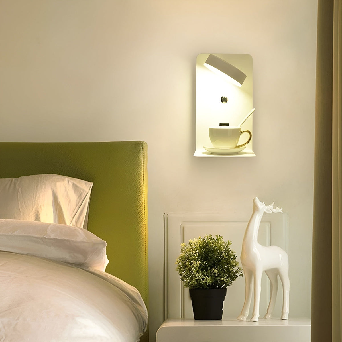 ChargeBright - LED Wall Lamp with USB Charging Port