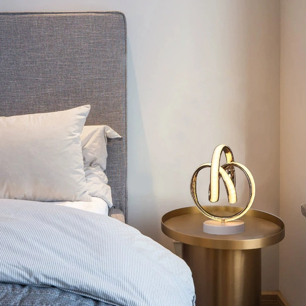 Luminare - LED Table Lamp with Curved Design and USB Port