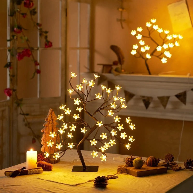 Cherry Blossom LED Lamp - Fairy-Light Ambient Lighting with Remote Control