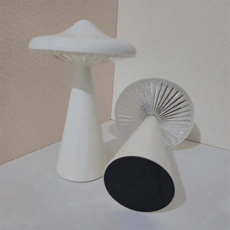 ZunoLume Mushroom Lamp - Touch Dimmable USB Rechargeable LED Table Lamp