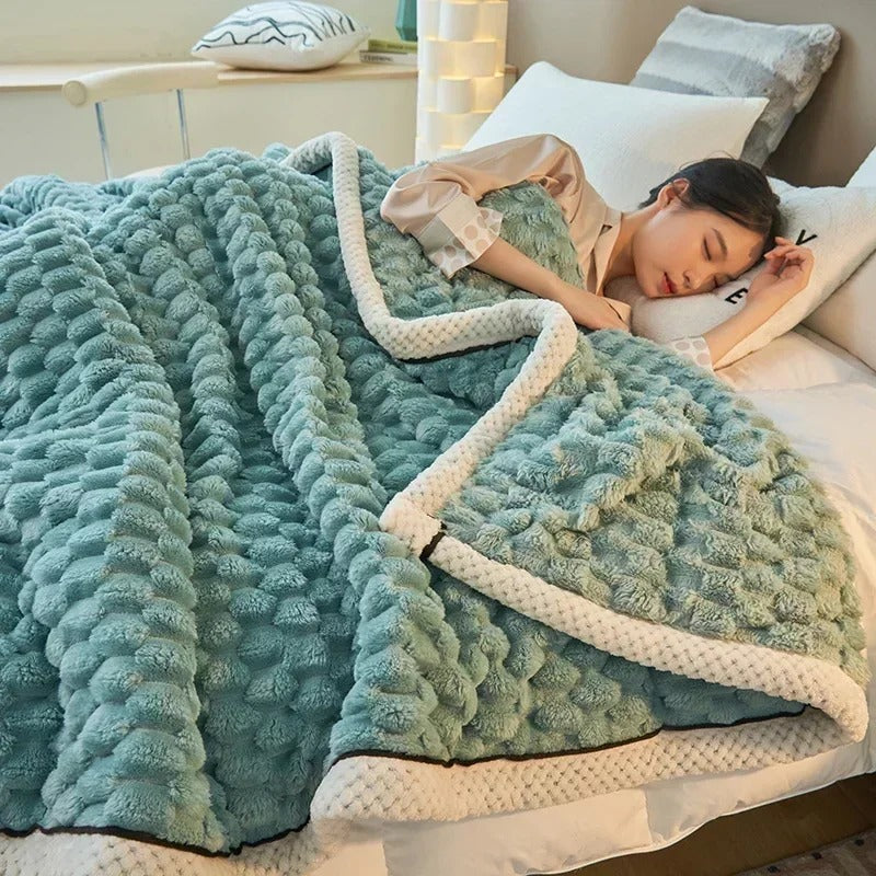 Velvet Turtle - Coral Velvet Throw Blanket for Autumn and Winter