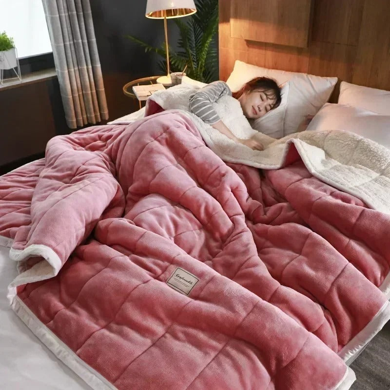 CoralLuxe - Thick Ultra-Soft Fleece Throw for Cold Nights