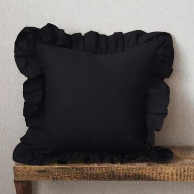 Bellina Linen Elegance - Ruffled Linen Cushion Cover
