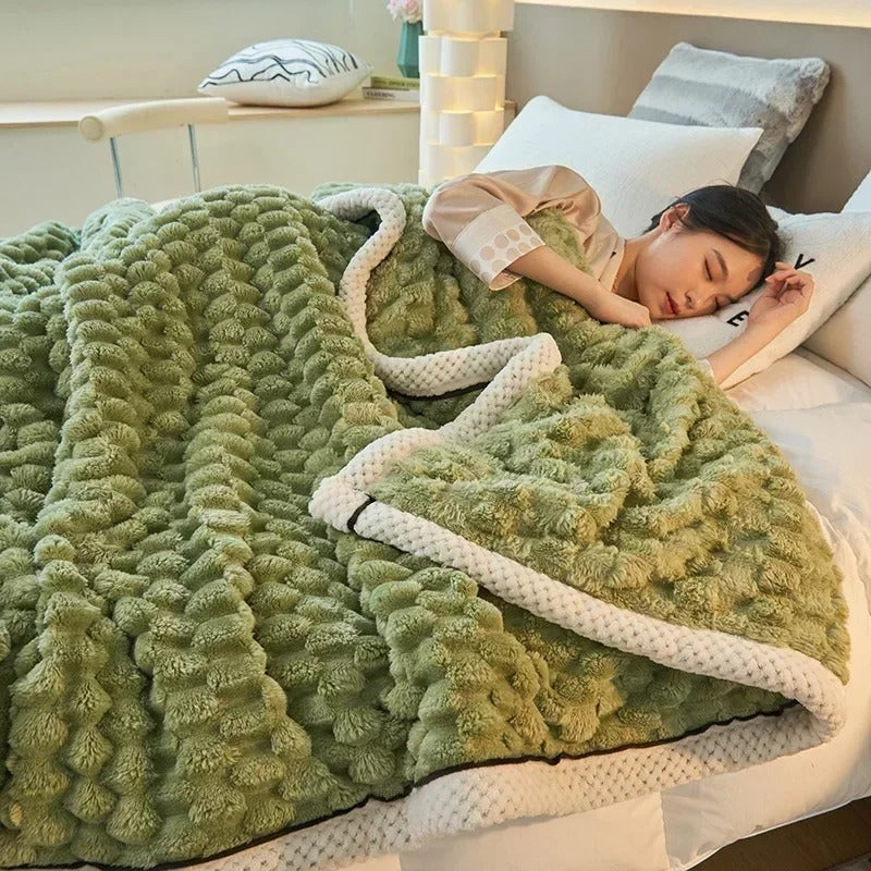 Velvet Turtle - Coral Velvet Throw Blanket for Autumn and Winter
