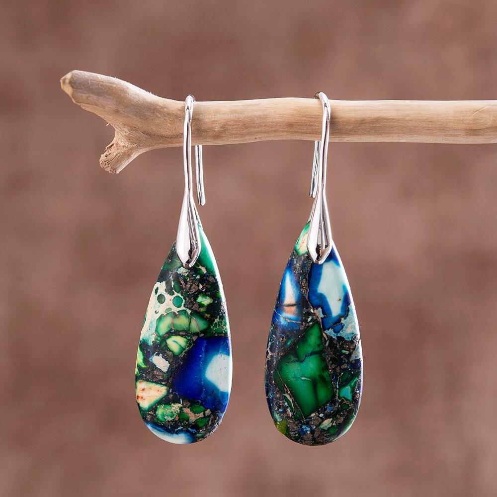 Sylvara - Boucles goutte en pierres naturelles