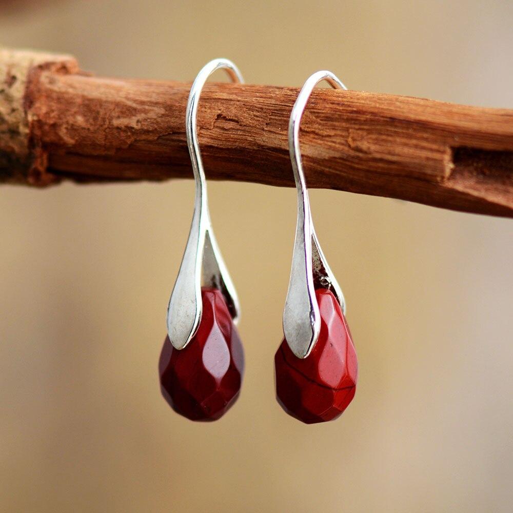 Serenella - Natural Stone Drop Earrings