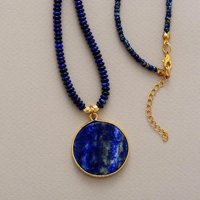 Lapis - Lapis Lazuli Pendant Bead Necklace