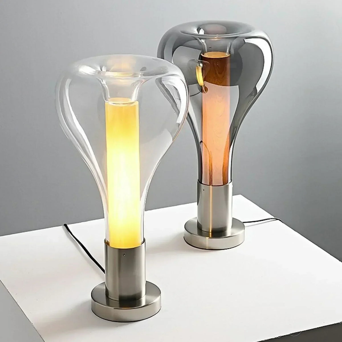 LavaGlow Lamp - Artistic LED Glass Table Lamp