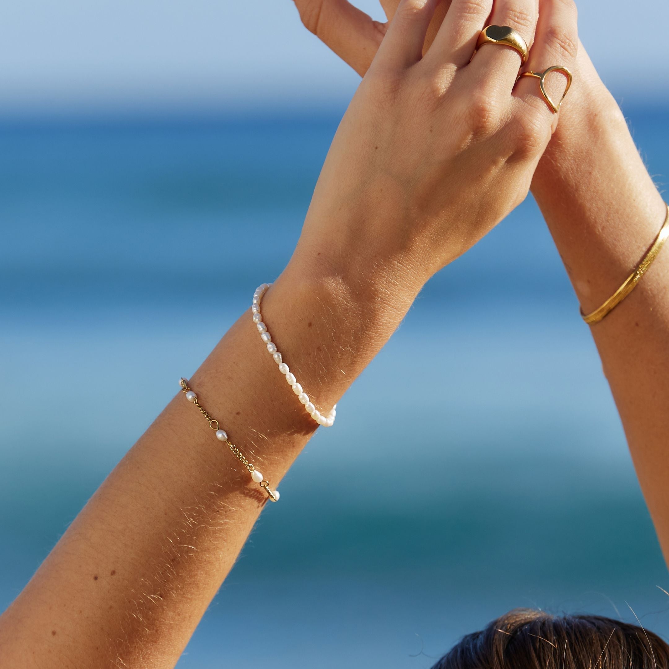 Marina - Bracelet perles d'eau douce élégant