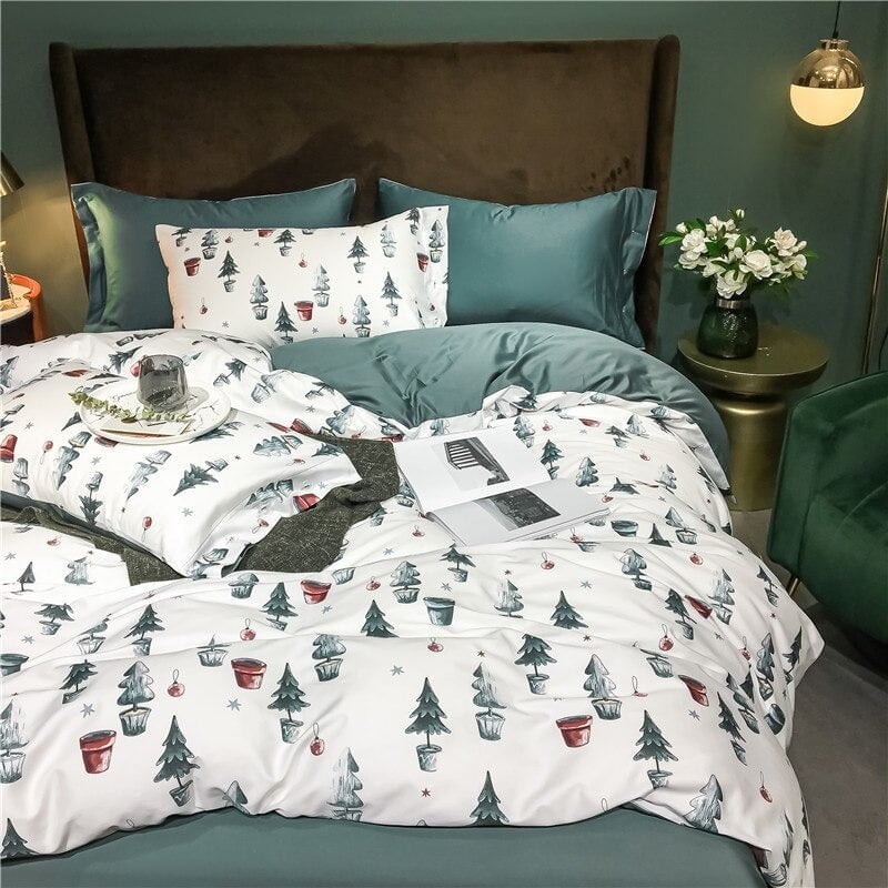 Christmas Milestone - Festive Egyptian Cotton Bedding Set