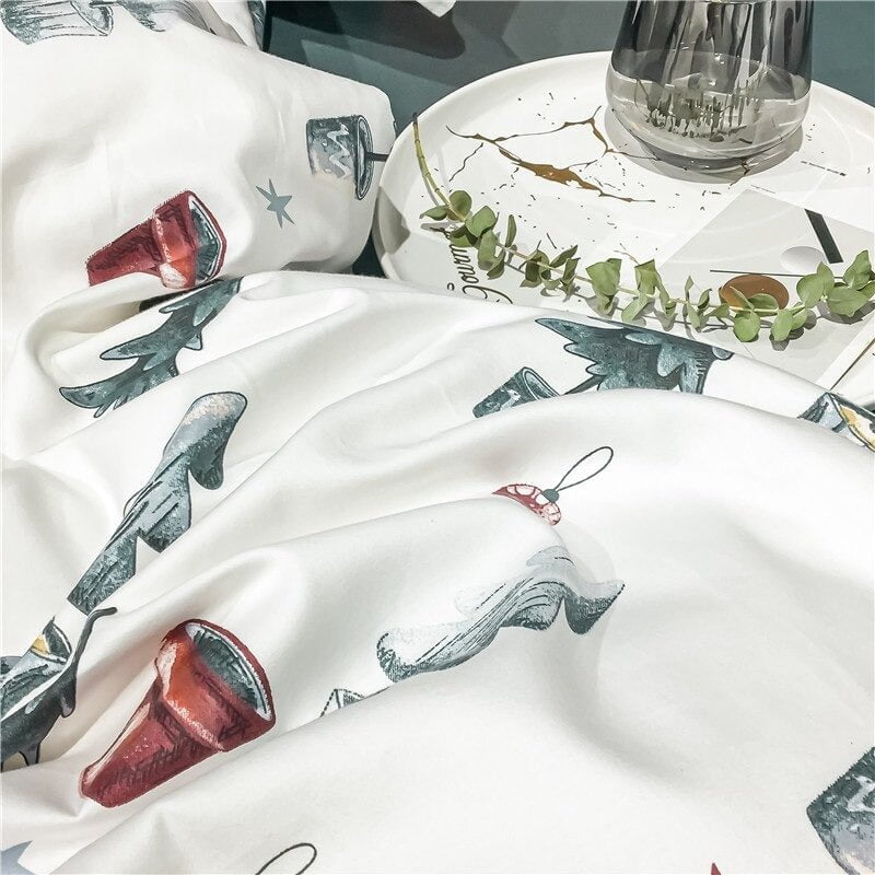 Christmas Milestone - Festive Egyptian Cotton Bedding Set