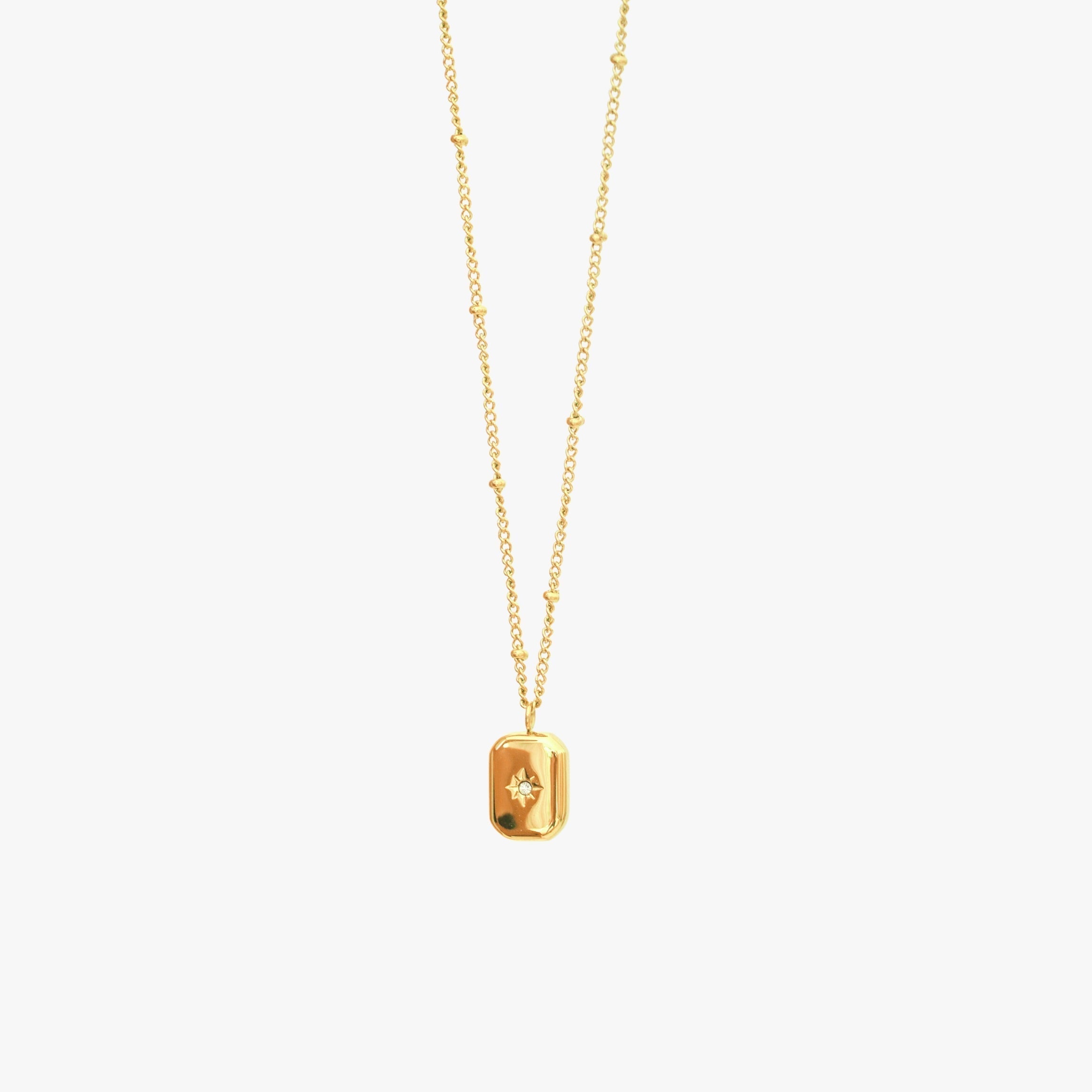 Celeste - Collier avec zircone scintillante