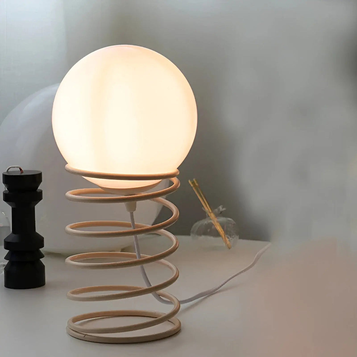 Spring Moon Glow - Elegant Moon Lamp with Adjustable Celestial Light