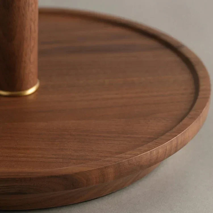 Woodly - Vintage Wood Table Lamp with Pleated Design