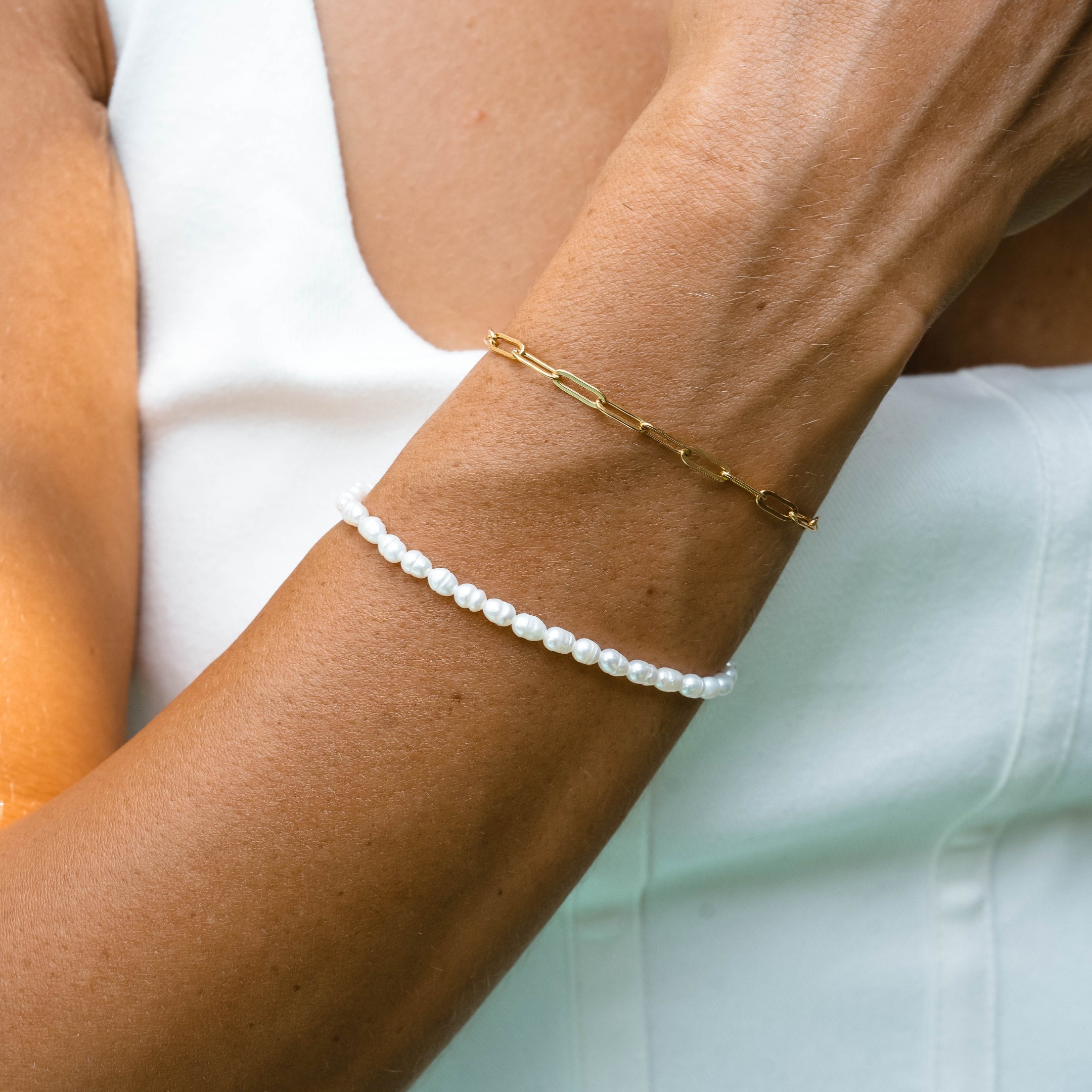 Marina - Bracelet perles d'eau douce élégant