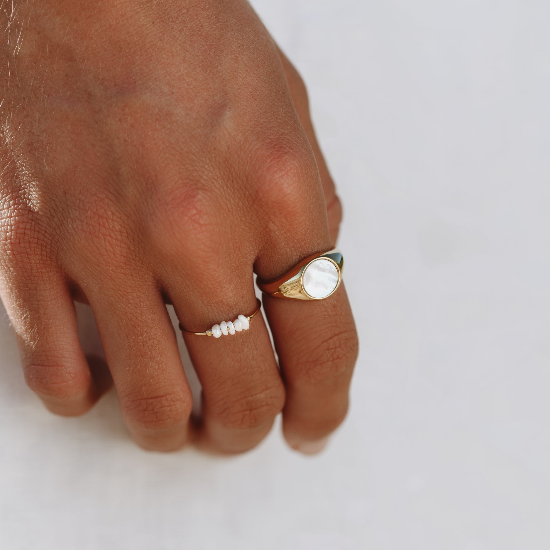Isolde - Bague mini perles chic
