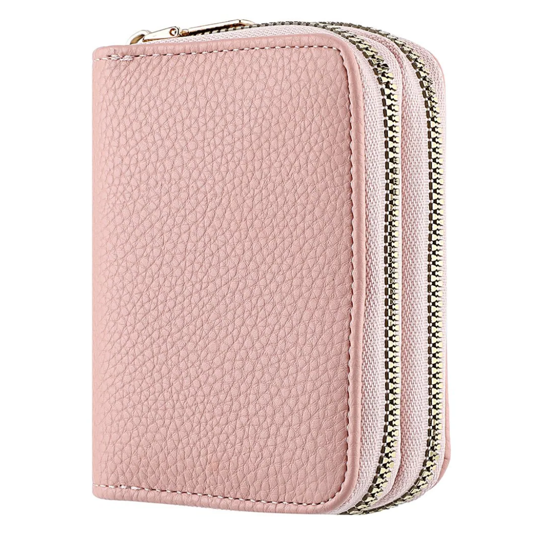 MiniWallet - Portefeuille Compact Motif Lychee