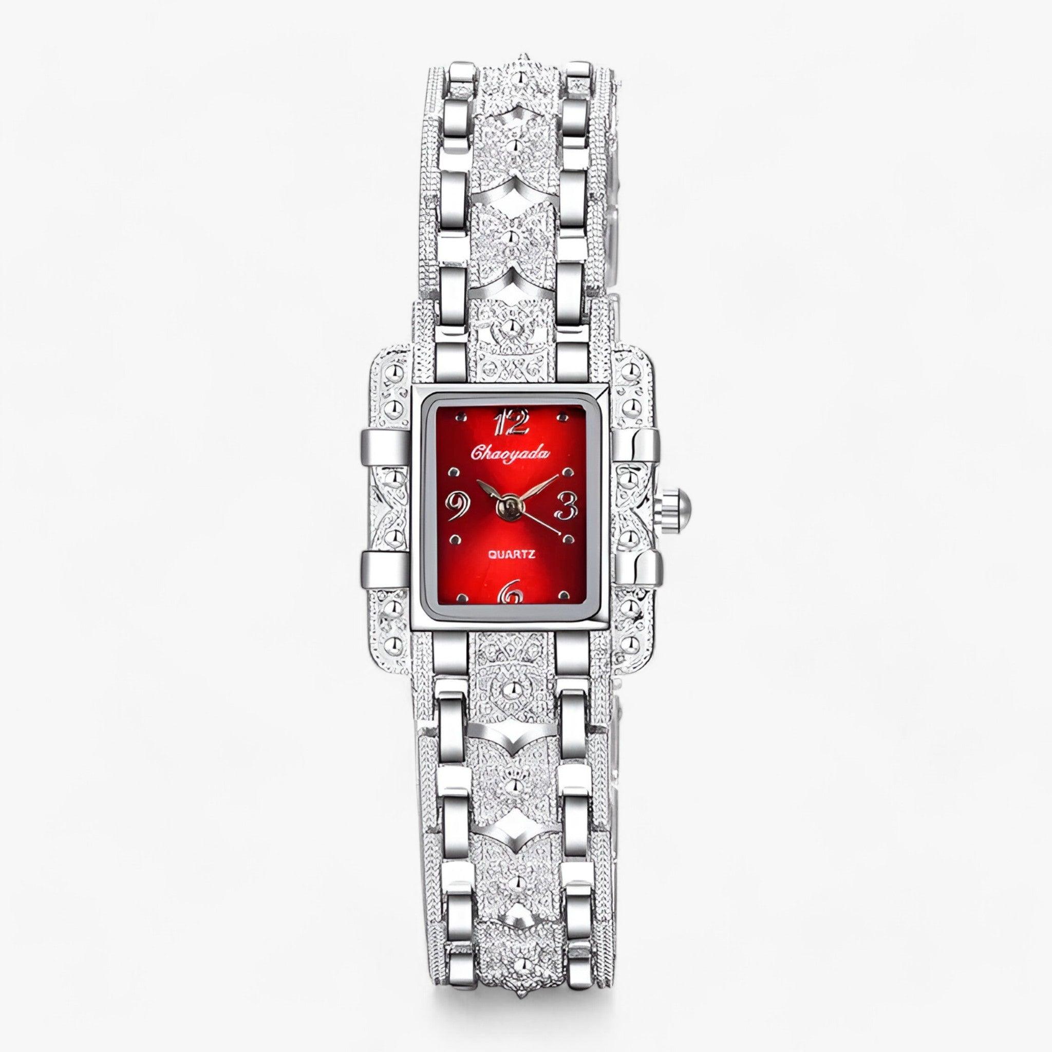Camille - Elegant Rectangular Crystal Watch