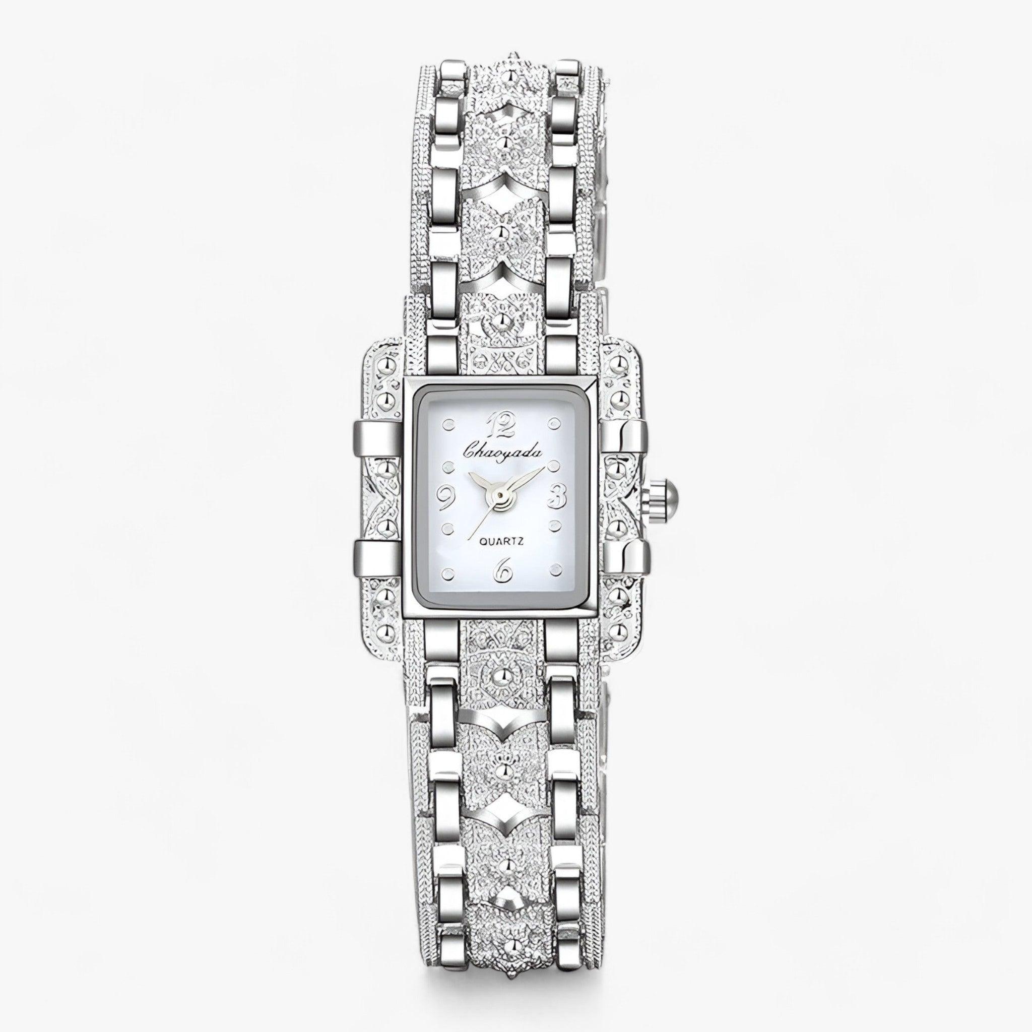 Camille - Elegant Rectangular Crystal Watch