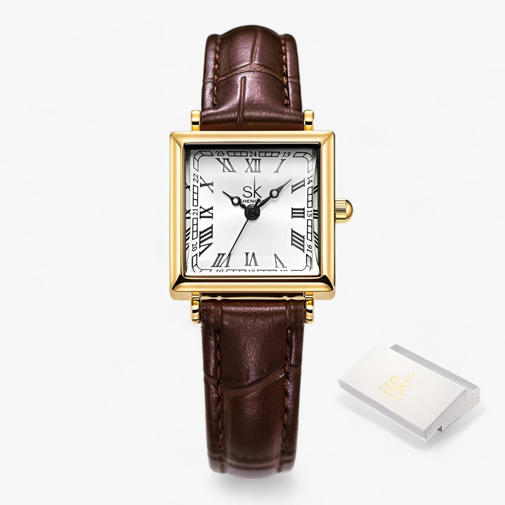 Vivienne Time - Montre carrée élégante pour femme