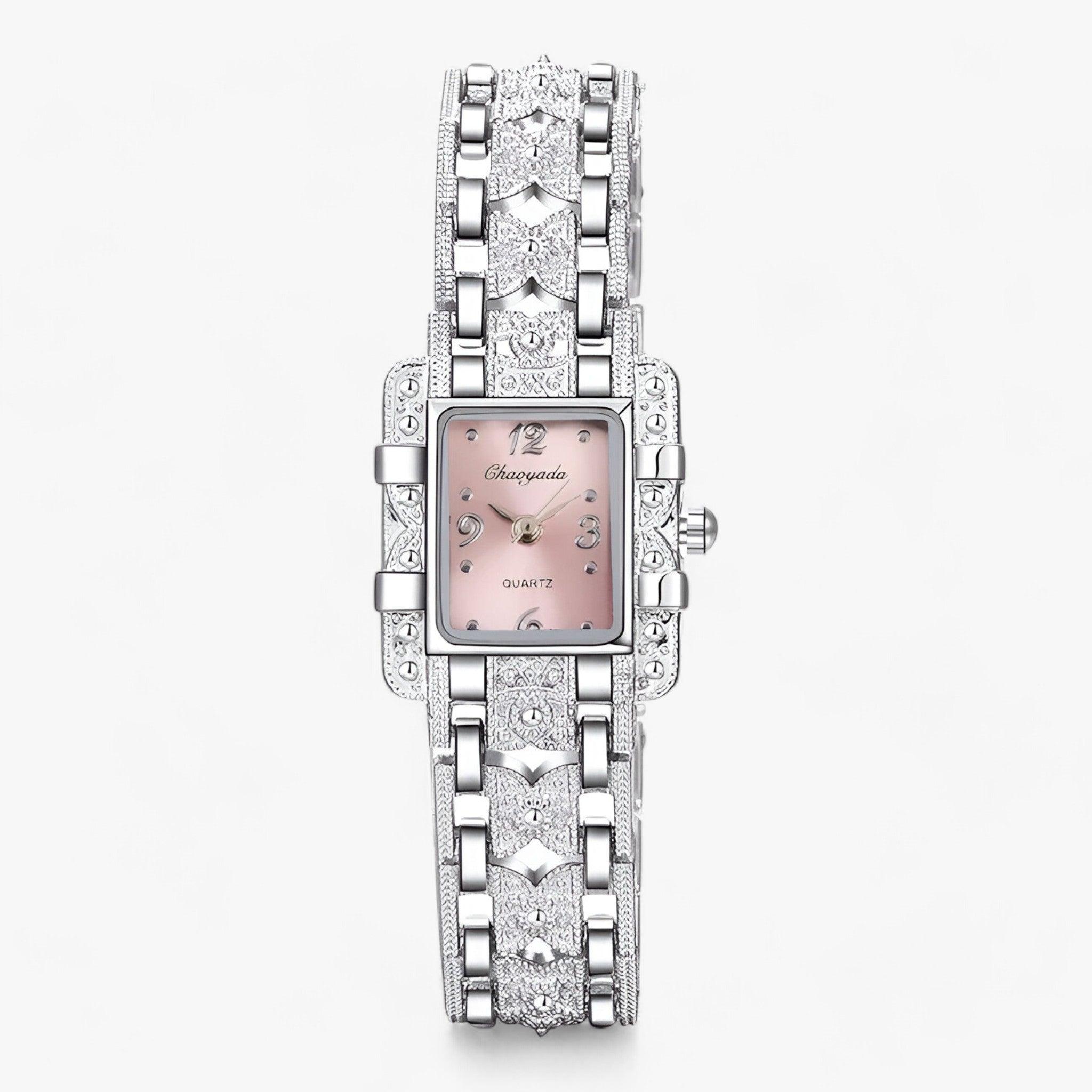 Camille - Elegant Rectangular Crystal Watch