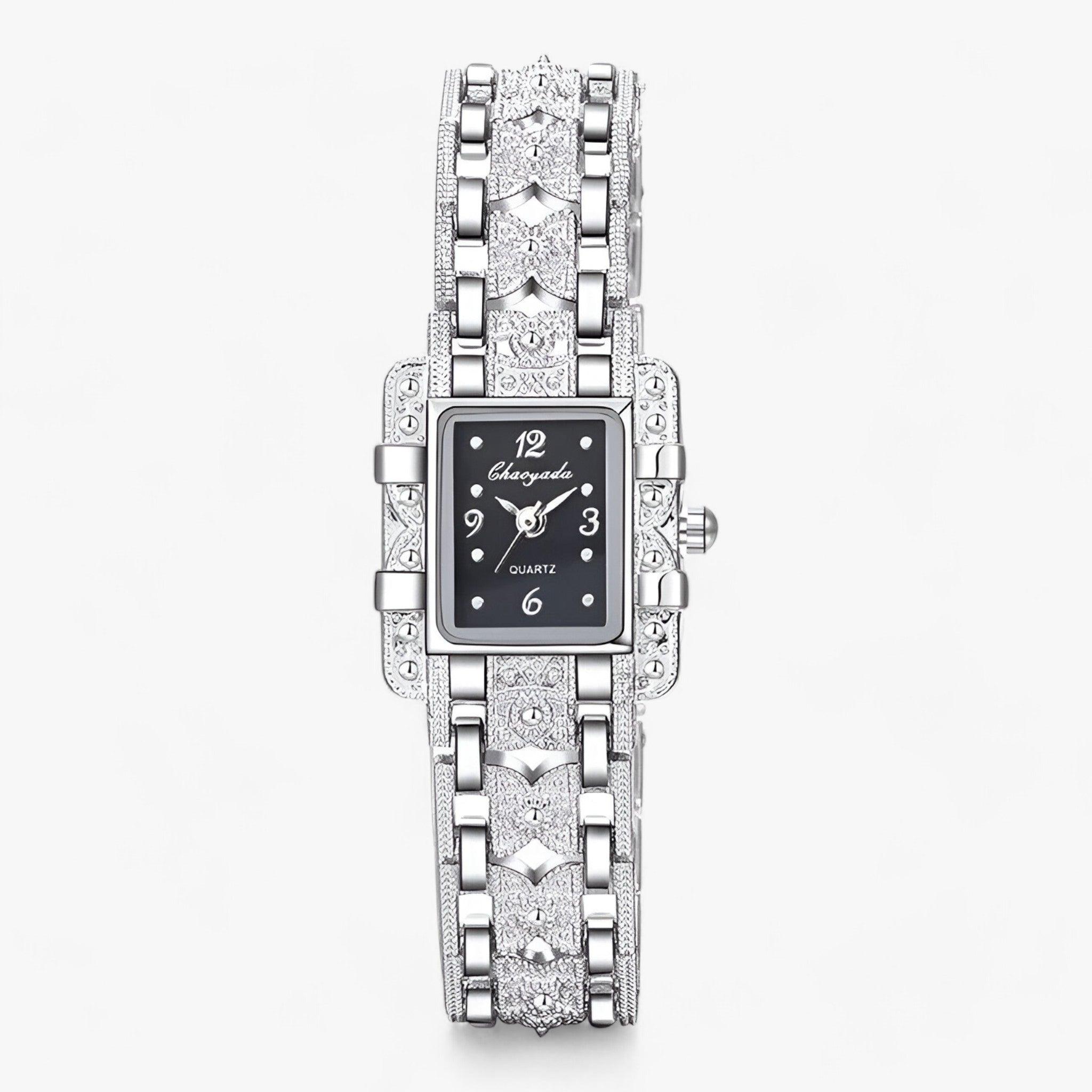 Camille - Elegant Rectangular Crystal Watch