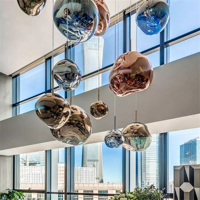 Chroma Glow - Colorful Pendant Light with Elegant Design