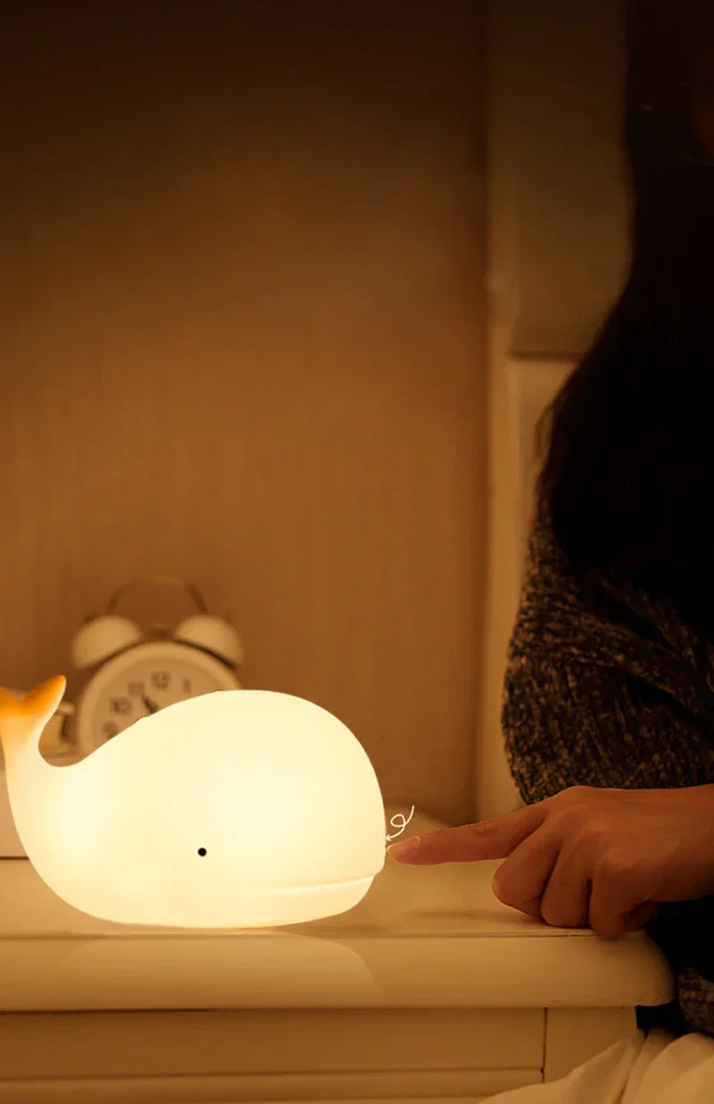 Delfina - Color-Changing LED Whale Night Light for Kids