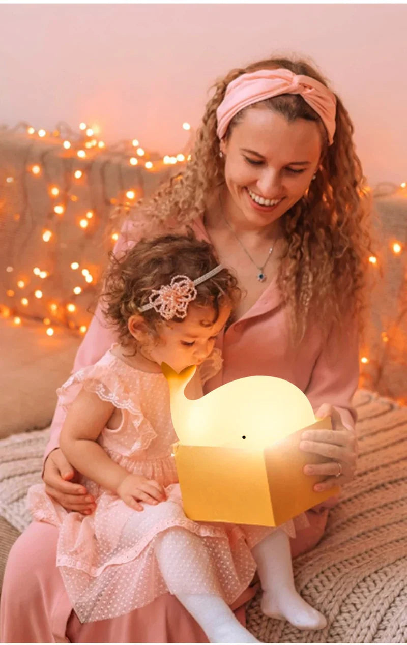 Delfina - Color-Changing LED Whale Night Light for Kids