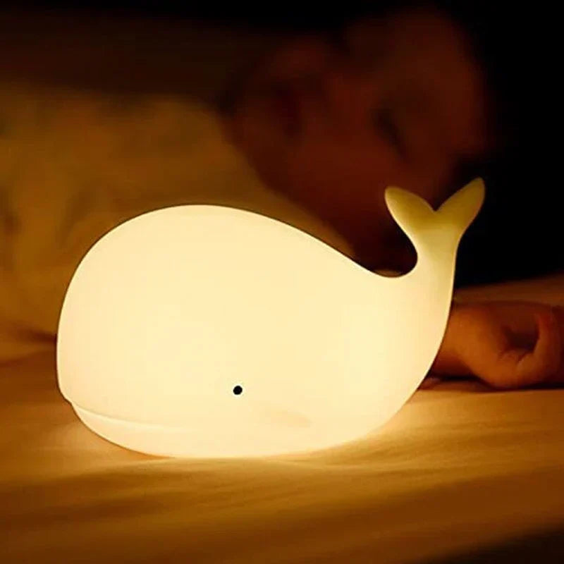Delfina - Color-Changing LED Whale Night Light for Kids