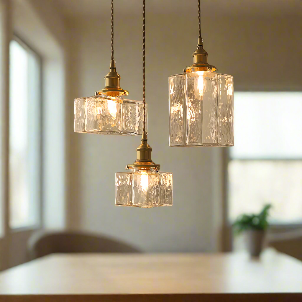Lumière Light - Elegant Pendant Light with Gold Cable