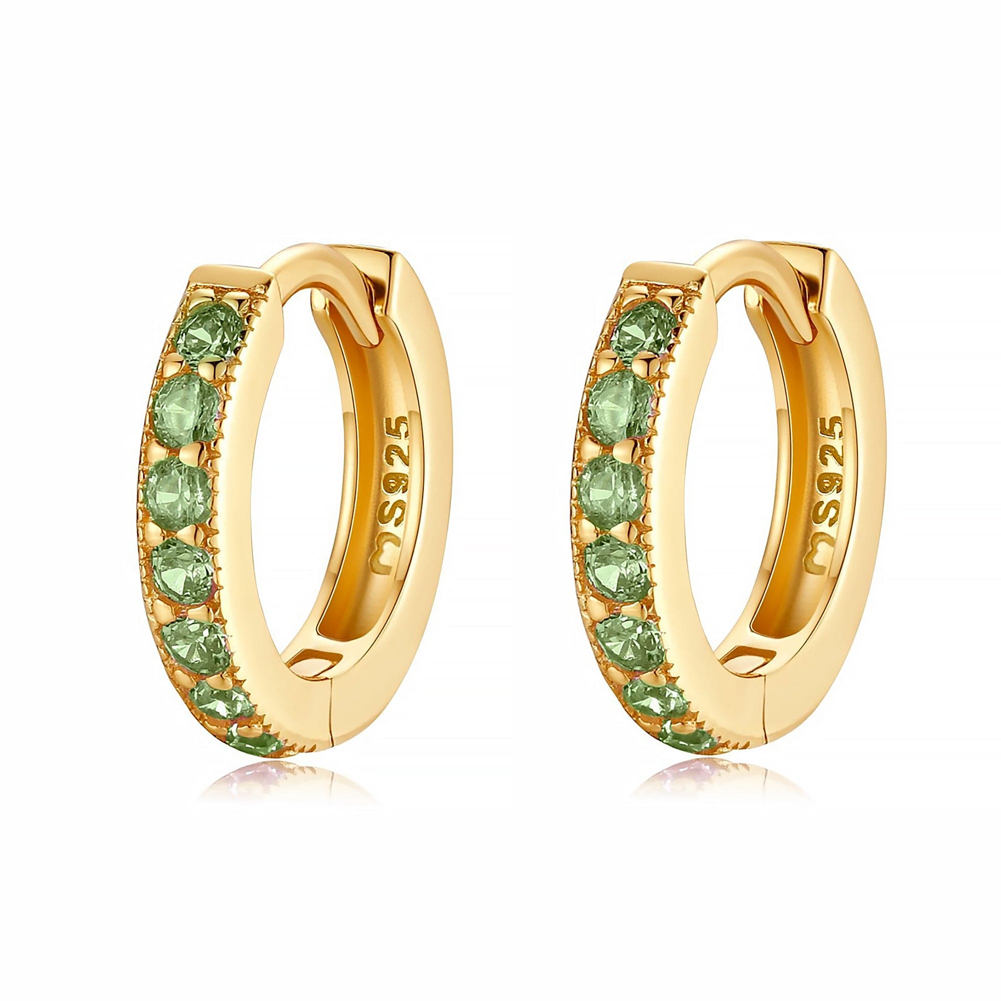 Amaranta - Luxurious Sparkling Zirconia Hoop Earrings
