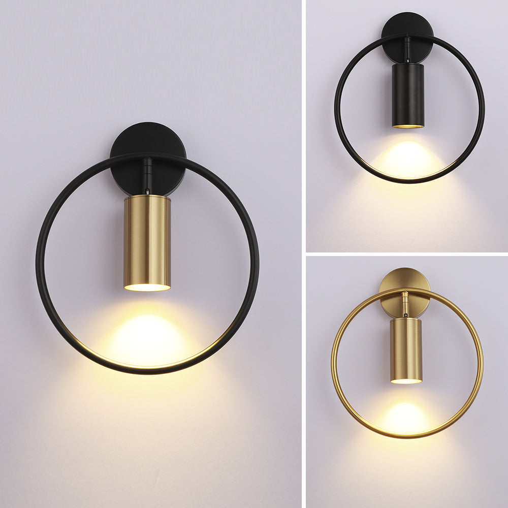OpulentGlow - Elegant Gold Wall Sconce for a Refined Interior