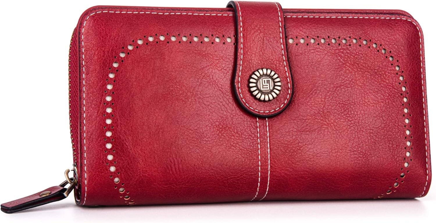 LeatherMax - Portefeuille Cuir avec Bracelet Poignet