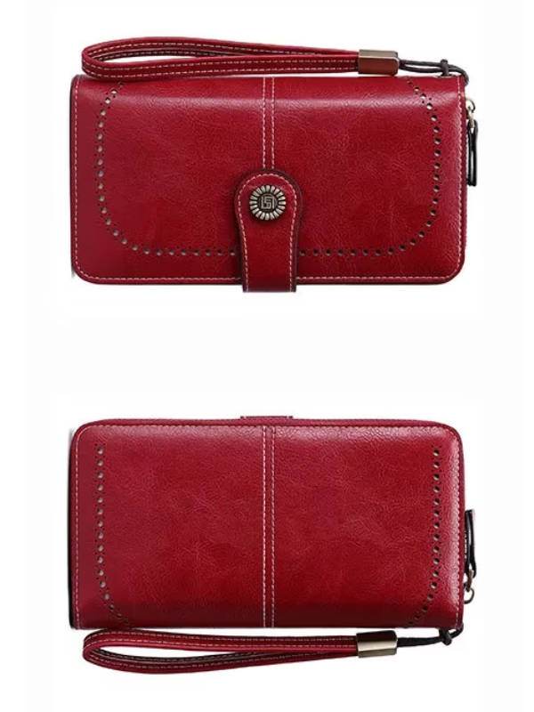 LeatherMax - Portefeuille Cuir avec Bracelet Poignet