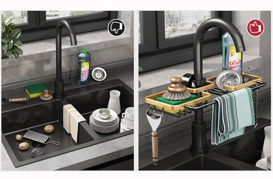 SinkMaster Organizer - Solution Pratique Cuisine Nette