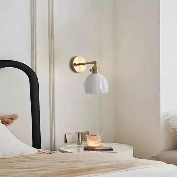 Havenbloom - Retro Tulip Glass Wall Sconce