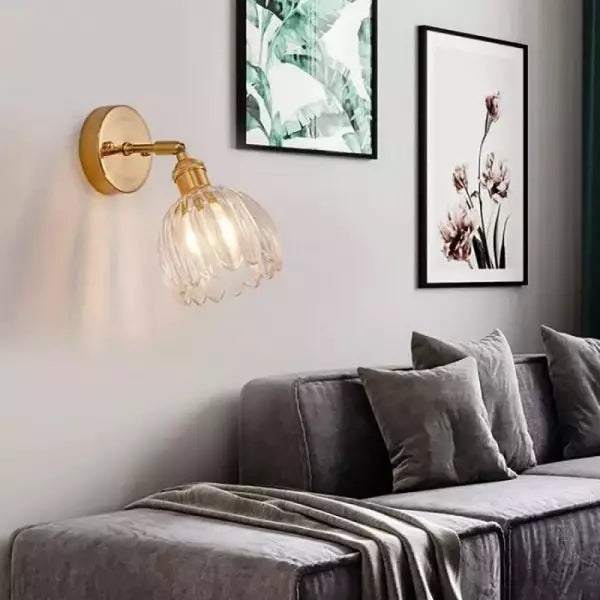 Havenbloom - Retro Tulip Glass Wall Sconce